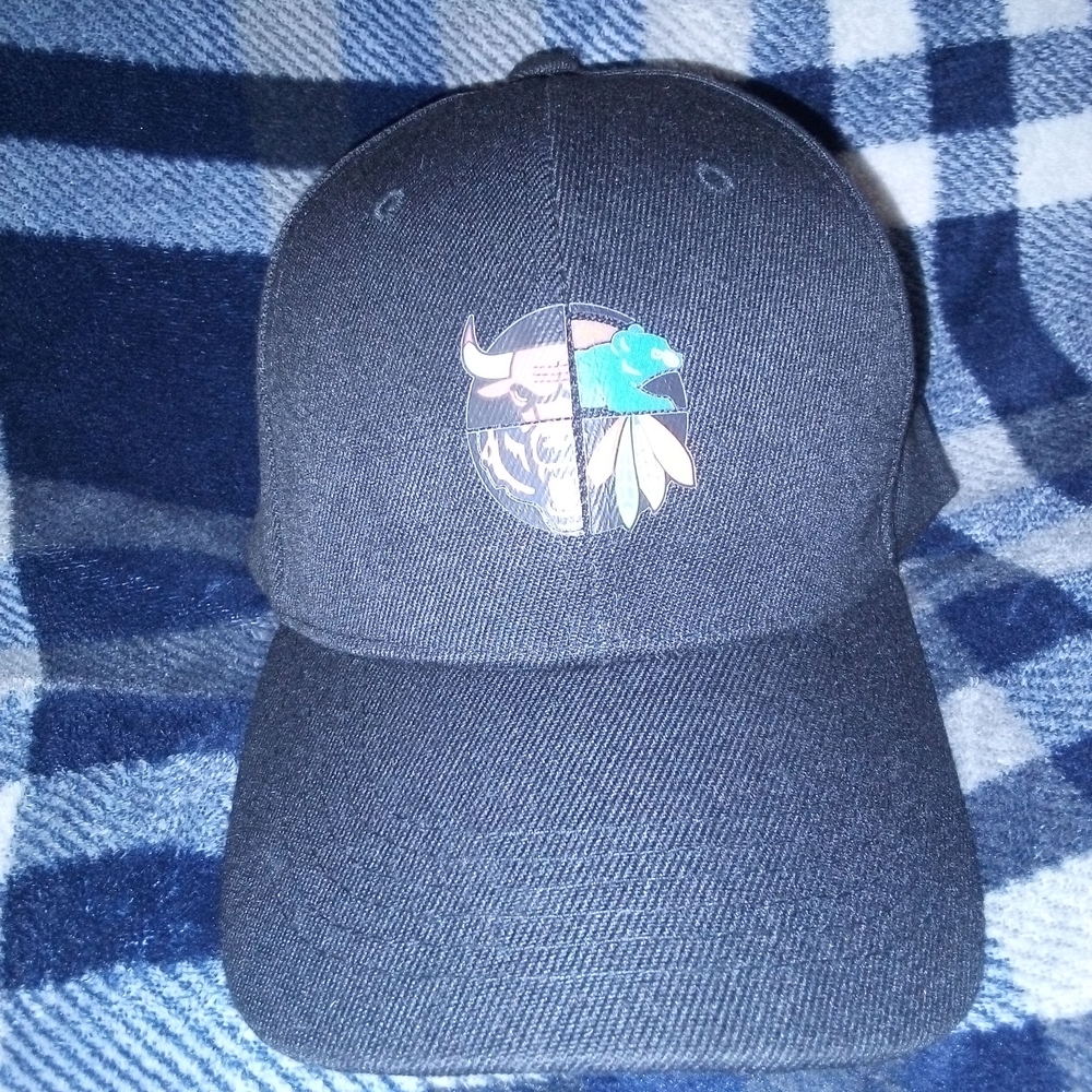 Black Cap with Chicago Team Logos NWOT